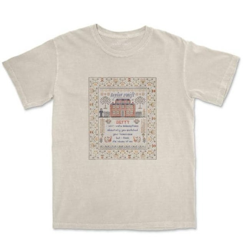 NWOT Taylor Swift betty “showered up at your party” ii folklore merch XXL rare